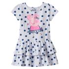 Girls 4-7 Peppa Pig Dot Dress, Girl's, Size: 5, White
