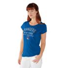 Women's New York Rangers End Zone Tee, Size: Large, Blue