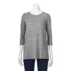 Women's Sonoma Goods For Life&trade; Nep Tunic, Size: Medium, Grey (charcoal)