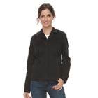 Women's Croft & Barrow&reg; Utility Blazer Jacket, Size: Xl, Black