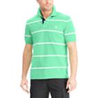Men's Chaps Classic-fit Striped Polo, Size: Large, Green