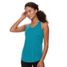 Women's Petite Tek Gear&reg; Racer Back Tank, Size: Xl Petite, Turquoise/blue (turq/aqua)