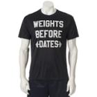 Men's Tek Gear&reg; Weights Before Dates Tee, Size: Medium, Black