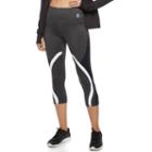 Women's Fila Sport&reg; Color Block Capri Leggings, Size: Small, Light Grey