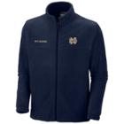 Men's Columbia Notre Dame Fighting Irish Flanker Ii Full-zip Fleece, Size: Small, Med Blue