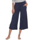 Women's Sonoma Goods For Life&trade; Wide-leg Crop Lounge Pants, Size: Small, Blue