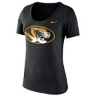 Women's Nike Missouri Tigers Logo Scoopneck Tee, Size: Large, Black