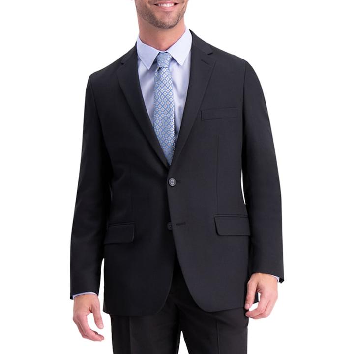Men's Haggar Active Series Classic-fit Suit Jacket, Size: 50 - Regular, Black