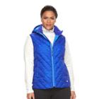 Plus Size Tek Gear&reg; Hooded Puffer Vest, Women's, Size: 3xl, Med Purple