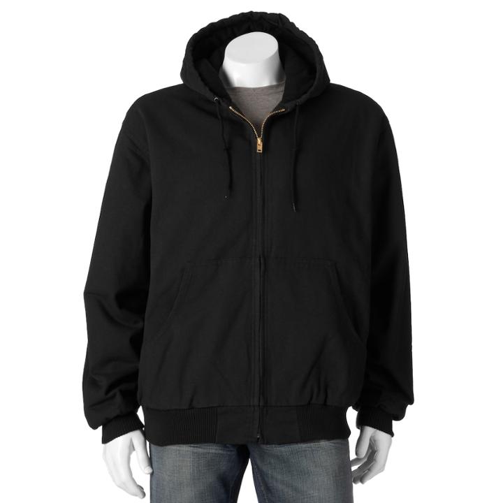 Big & Tall Victory Rugged Wear Hooded Jacket, Men's, Size: 3xl Tall, Black