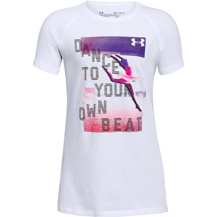 Girls 7-16 Under Armour Dance To Your Own Beat Tee, Size: Medium, White