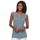 Women's Dana Buchman Knot-front Top, Size: Xs, Drk Yellow