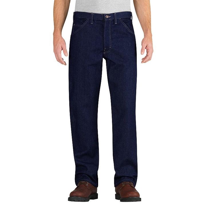 Dickies Relaxed-fit Straight-leg Flame-resistant Carpenter Jeans - Men, Size: 34x30, Blue