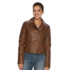 Women's Levi's Faux-leather Moto Jacket, Size: Xl, Lt Brown