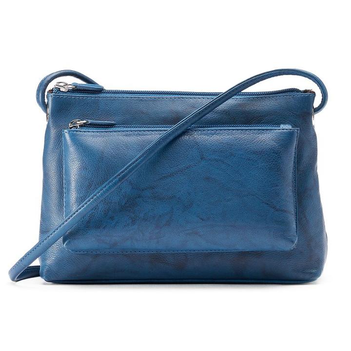 Ili Leather Crossbody Bag, Women's, Blue