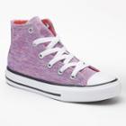 Girls' Converse Chuck Taylor All Star Jersey Knit High-top Sneakers, Size: 3, Drk Purple