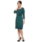 Women's Dana Buchman Marled Side Buckle Dress, Size: Large, Turquoise/blue (turq/aqua)