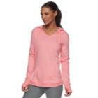 Women's Tek Gear V-neck Fleece Hoodie, Size: Xxl, Med Orange