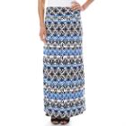 Women's Apt. 9&reg; Print Maxi Skirt, Size: Xlrg Av/rg, Cobalt Tie Dye