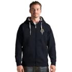 Men's Antigua Seattle Sounders Victory Full-zip Hoodie, Size: Xxl, Grey (charcoal)