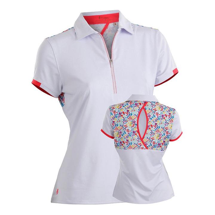 Plus Size Nancy Lopez Flash Short Sleeve Golf Polo, Women's, Size: 3xl, White Oth