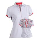 Plus Size Nancy Lopez Flash Short Sleeve Golf Polo, Women's, Size: 3xl, White Oth