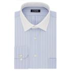 Men's Chaps Regular-fit Wrinkle-free Stretch Collar Dress Shirt, Size: 17 36/37, Light Blue