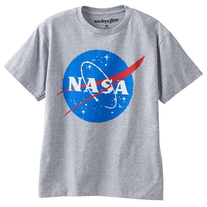 Boys 8-20 Nasa Logo Tee, Boy's, Size: Xl, Grey Other
