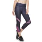 Women's Fila Sport&reg; Printed High-waisted Capri Leggings, Size: Medium, Purple