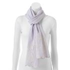 Sonoma Goods For Life&trade; Striped Oblong Scarf, Women's, White Oth