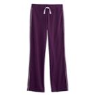 Girls 7-16 So&reg; Striped Athletic Pants, Size: 14, Drk Purple