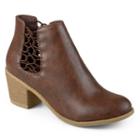 Journee Collection Talise Women's Ankle Boots, Size: 6.5, Brown