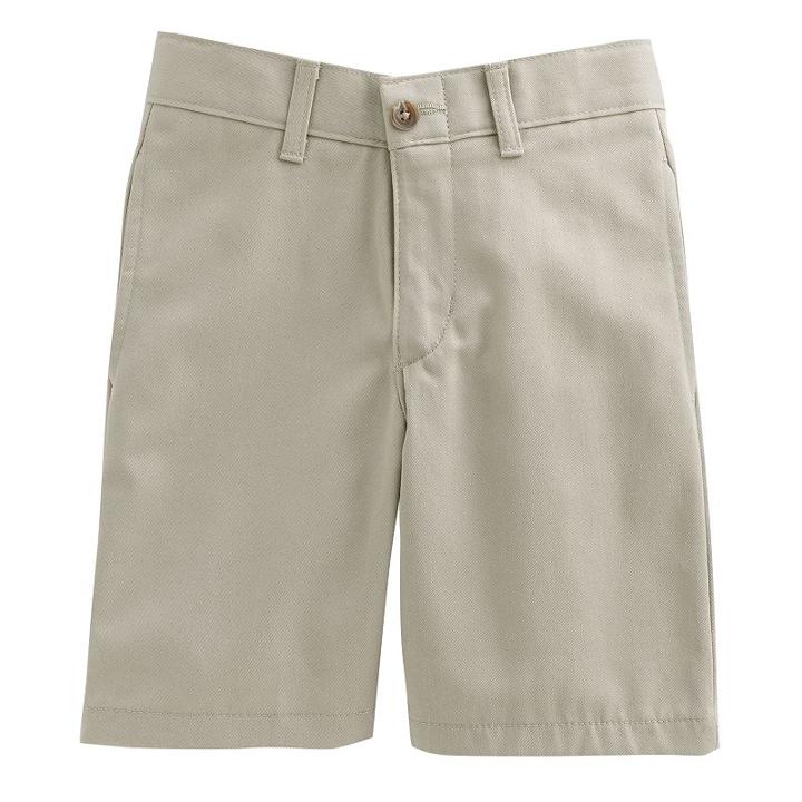 Boys 4-7 Chaps Twill School Uniform Shorts, Boy's, Size: 5, Beig/green (beig/khaki)