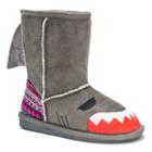Muk Luks Finn Shark Kids' Boots, Girl's, Size: 8 T, Grey