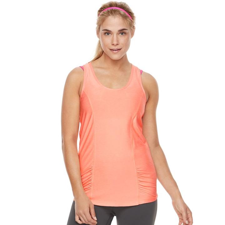 Women's Gaiam Energy Racerback Yoga Tank, Size: Medium, Grey Other