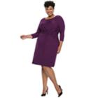 Plus Size Dana Buchman Twist-front Dress, Women's, Size: 1xl, Drk Purple