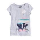 Disney's Mickey Mouse Girls 4-10 Mickey & Minnie Umbrella Graphic Tee By Jumping Beans&reg;, Size: 7, Light Grey