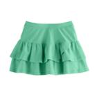 Girls 4-10 Jumping Beans&reg; Tiered Solid Tulip Skort, Size: 6x, Med Green
