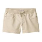 Plus Size Girls 7-16 So&reg; Ribbed Waist Sateen Shorts, Girl's, Size: 16 1/2, Lt Beige