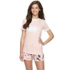 Juniors' So&reg; Ringer Graphic Tee, Size: Small, Lt Orange