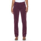 Women's Croft & Barrow&reg; Classic Fit Straight-leg Corduroy Pants, Size: 16 T/l, Purple