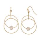 Lc Lauren Conrad Double Hoop Earrings, Women's, Gold