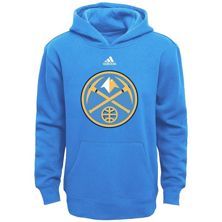 Boys 8-20 Adidas Denver Nuggets Prime Pullover Fleece Hoodie, Boy's, Size: Small, Blue