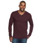 Men's Marc Anthony Essential Slim-fit V-neck Sweater, Size: Xxl, Dark Red