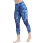 Women's Marika Kendall Remix Reversible Ankle Leggings, Size: Medium, Blue (navy)