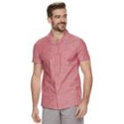 Men's Marc Anthony Slim-fit Resort Button-down Shirt, Size: Xxl, Brt Red