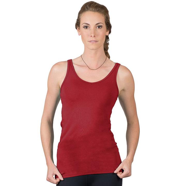 Women's Soybu Lola Scoopneck Yoga Tank, Size: Medium, Med Red