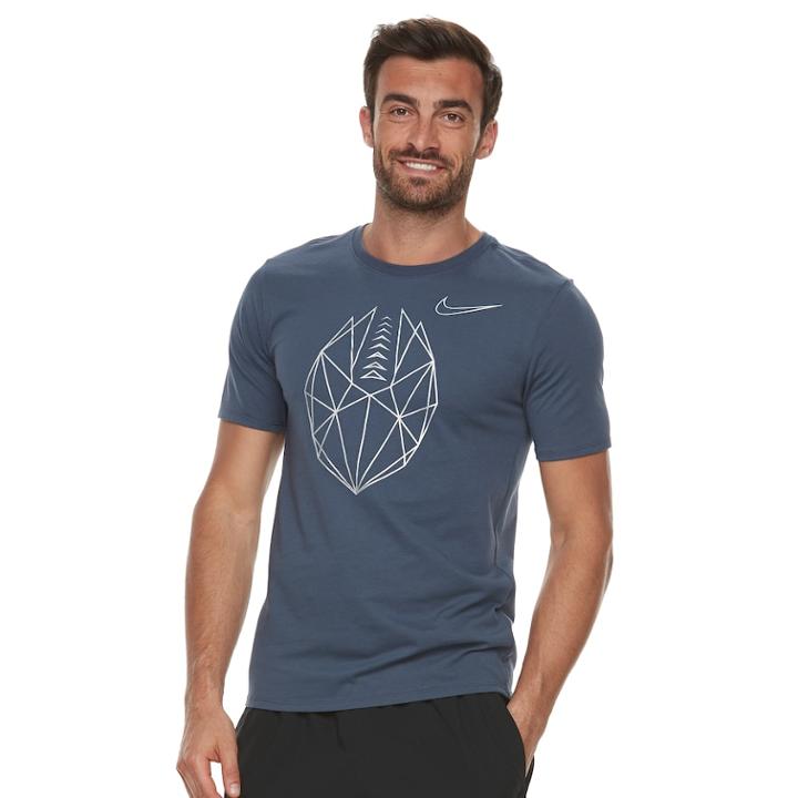 Men's Nike Football Tee, Size: Medium, Blue