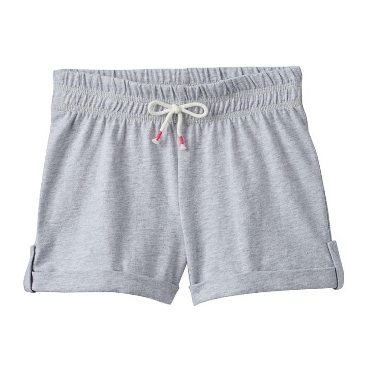 Girls 4-10 Jumping Beans&reg; Slubbed Cuff Shorts, Girl's, Size: 7, Light Grey