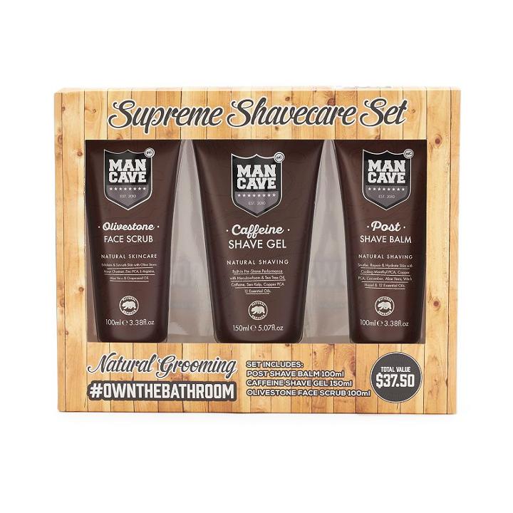 Mancave Supreme Shave Care Set, Multicolor